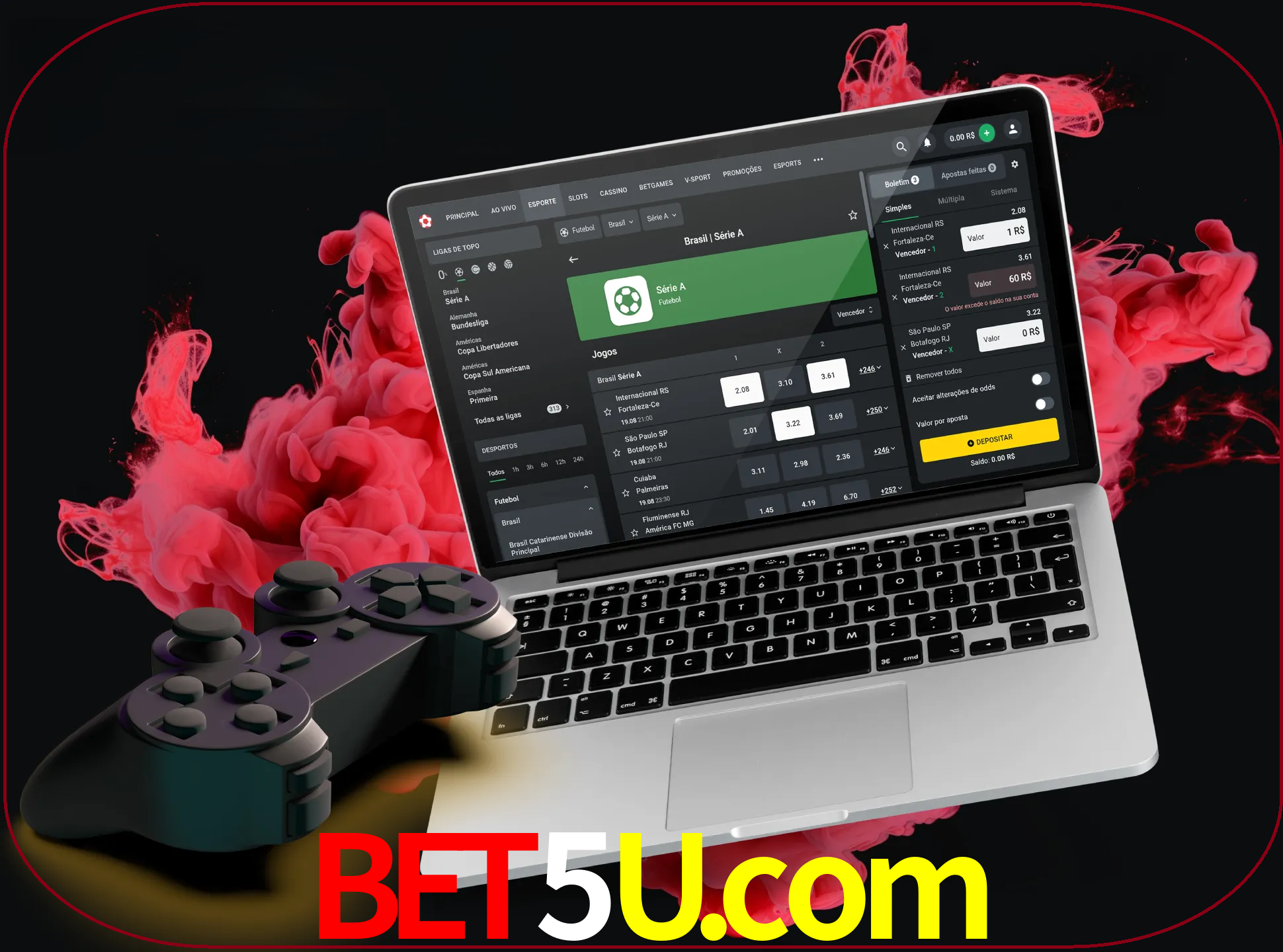 Visite a secção especial de jogos de vídeo em bet5u para descobrir em que jogos pode apostar e ganhar muito dinheiro.
