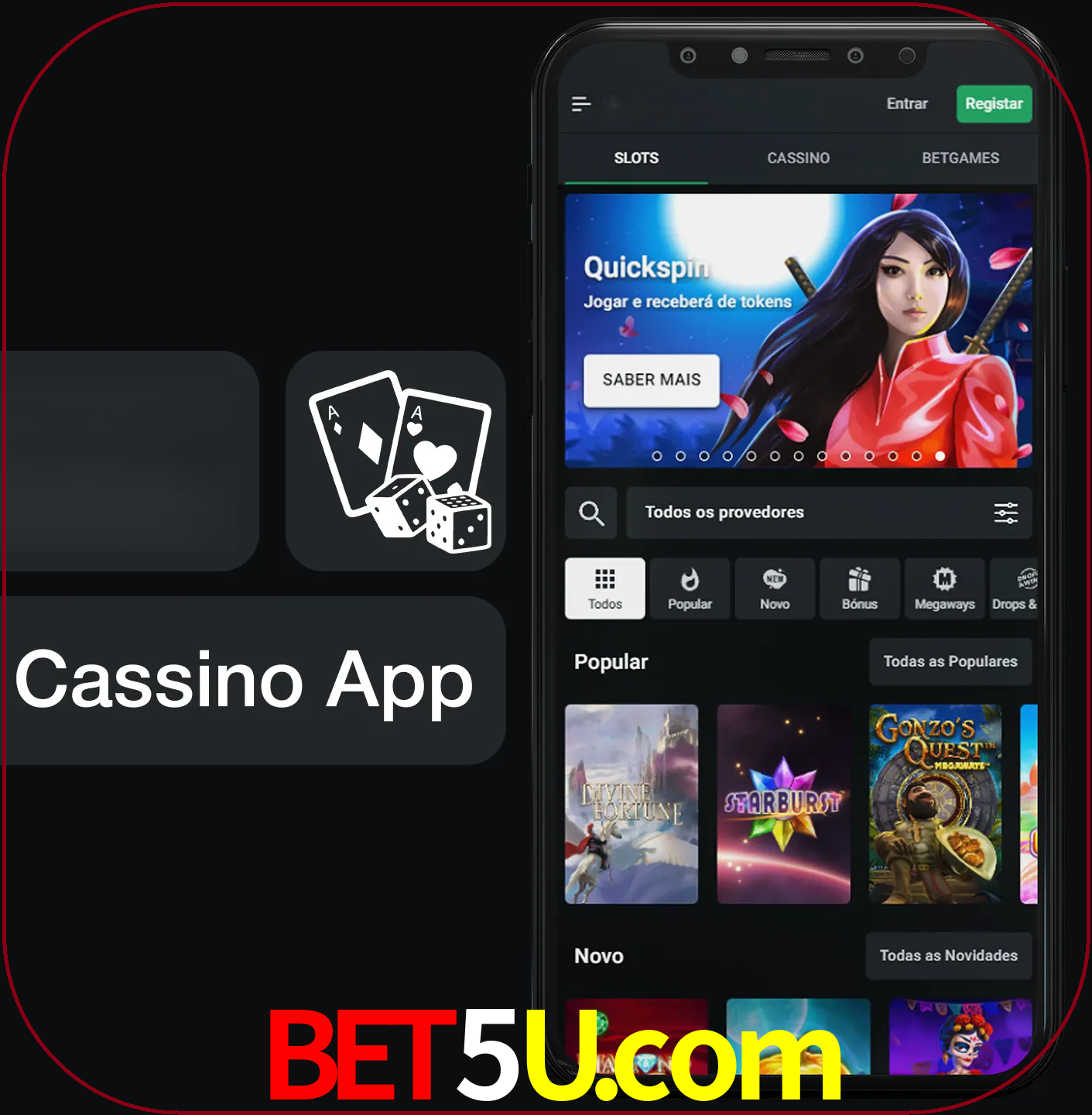 Jogue jogos de cassino e ganhe.