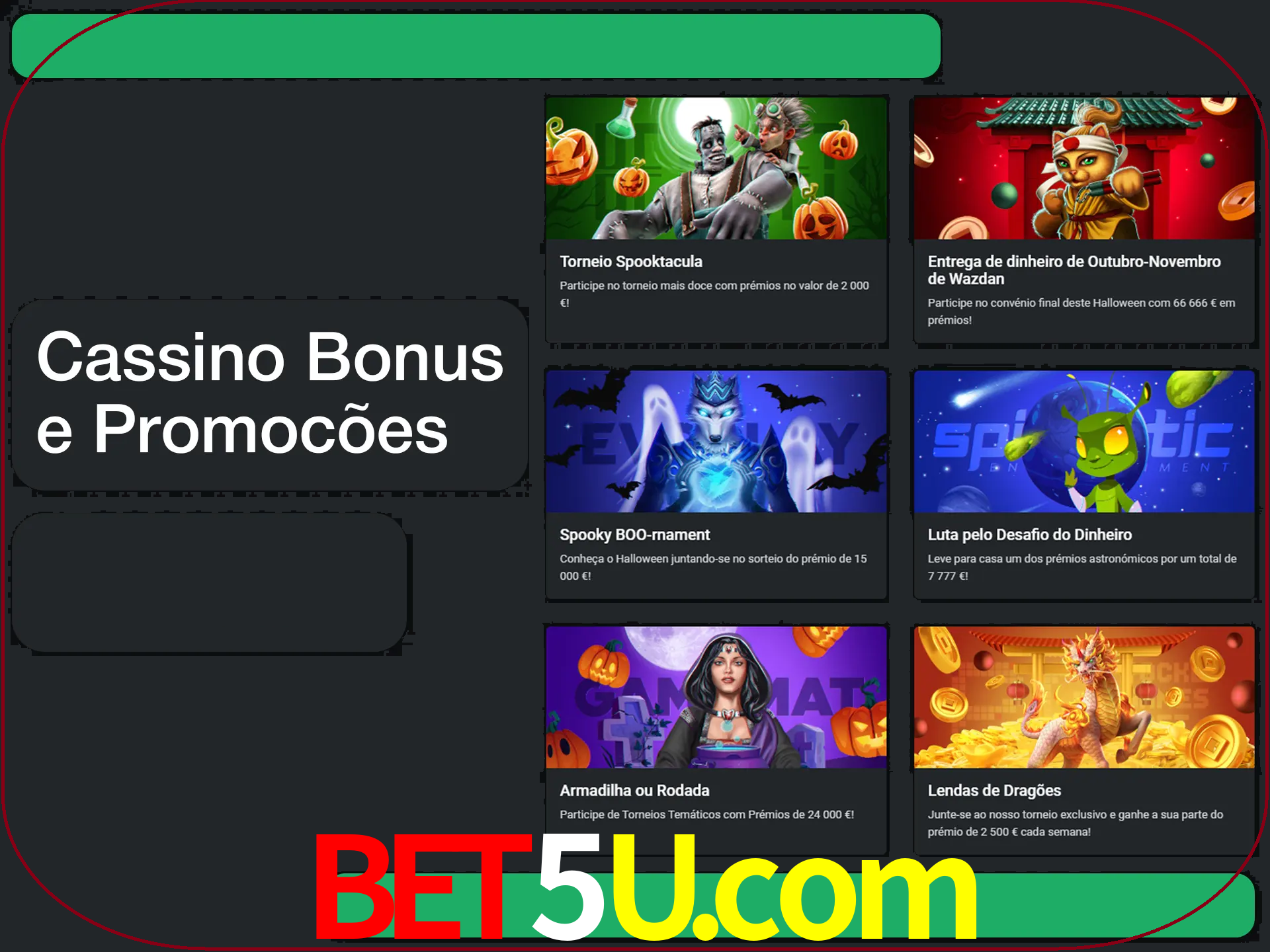 Verifique se há novos bônus de cassino para reivindicar.