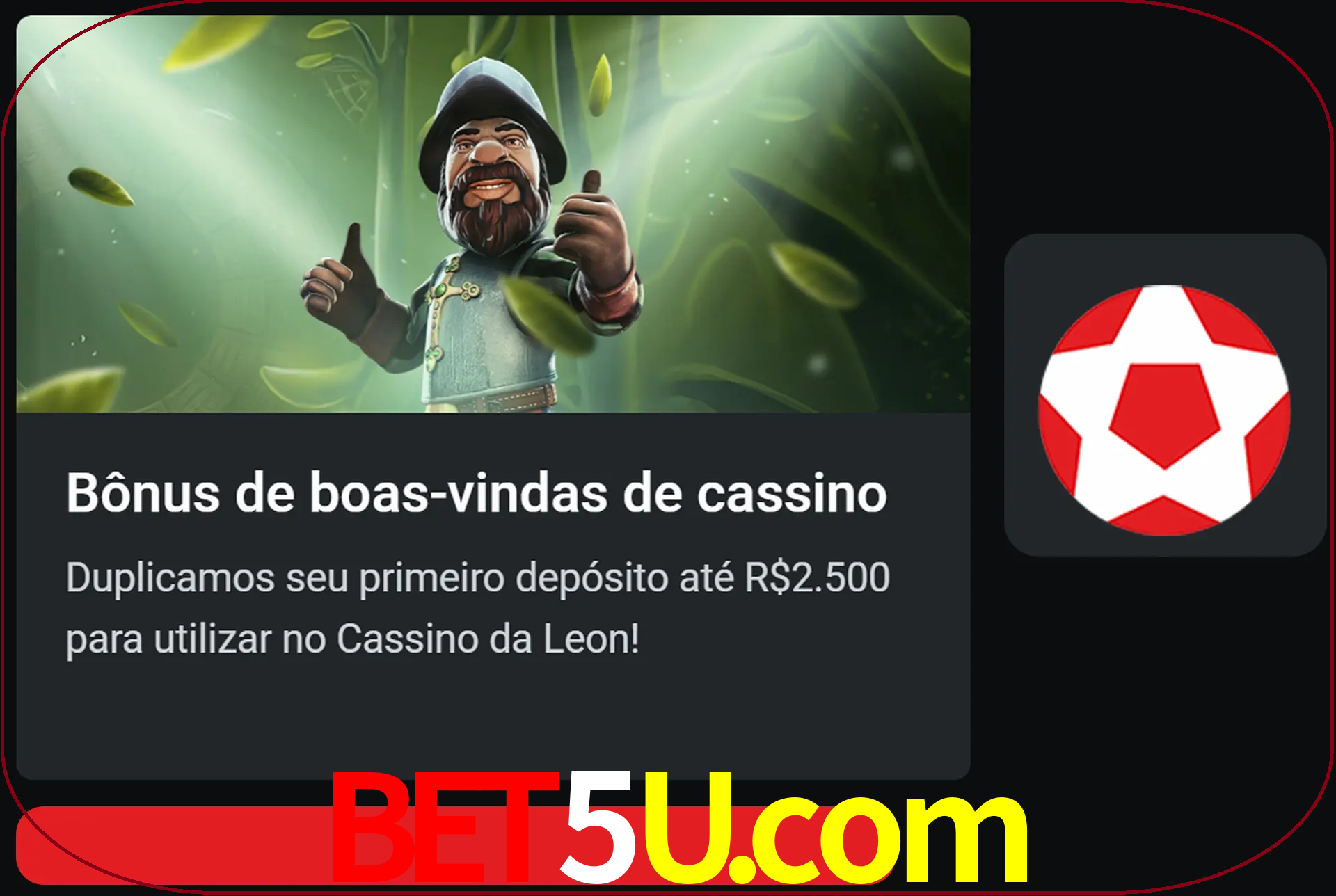 Receba seu dinheiro do bônus de boas-vindas após o primeiro depósito.