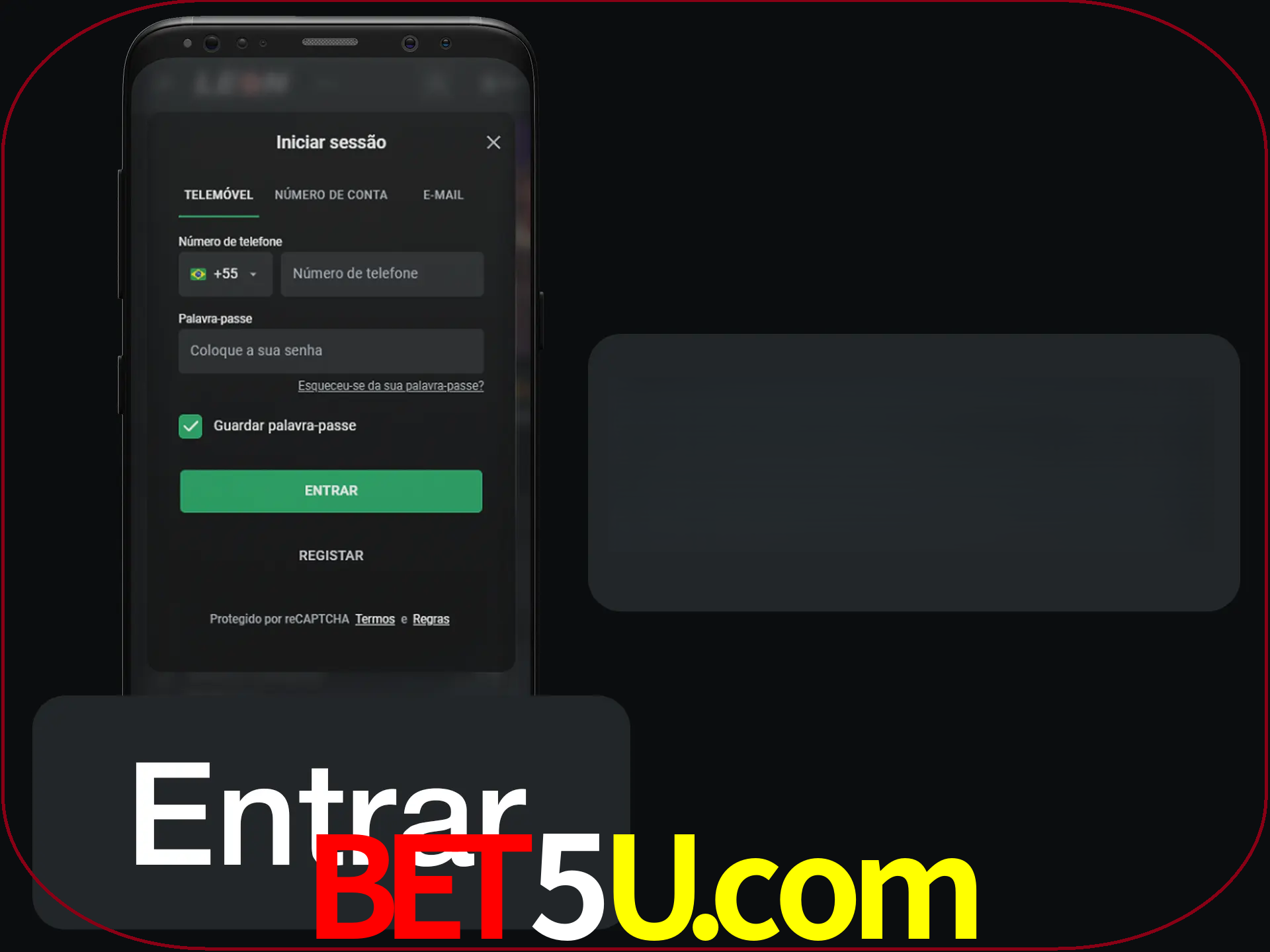 Faça o login para começar a apostar e jogar no cassino.