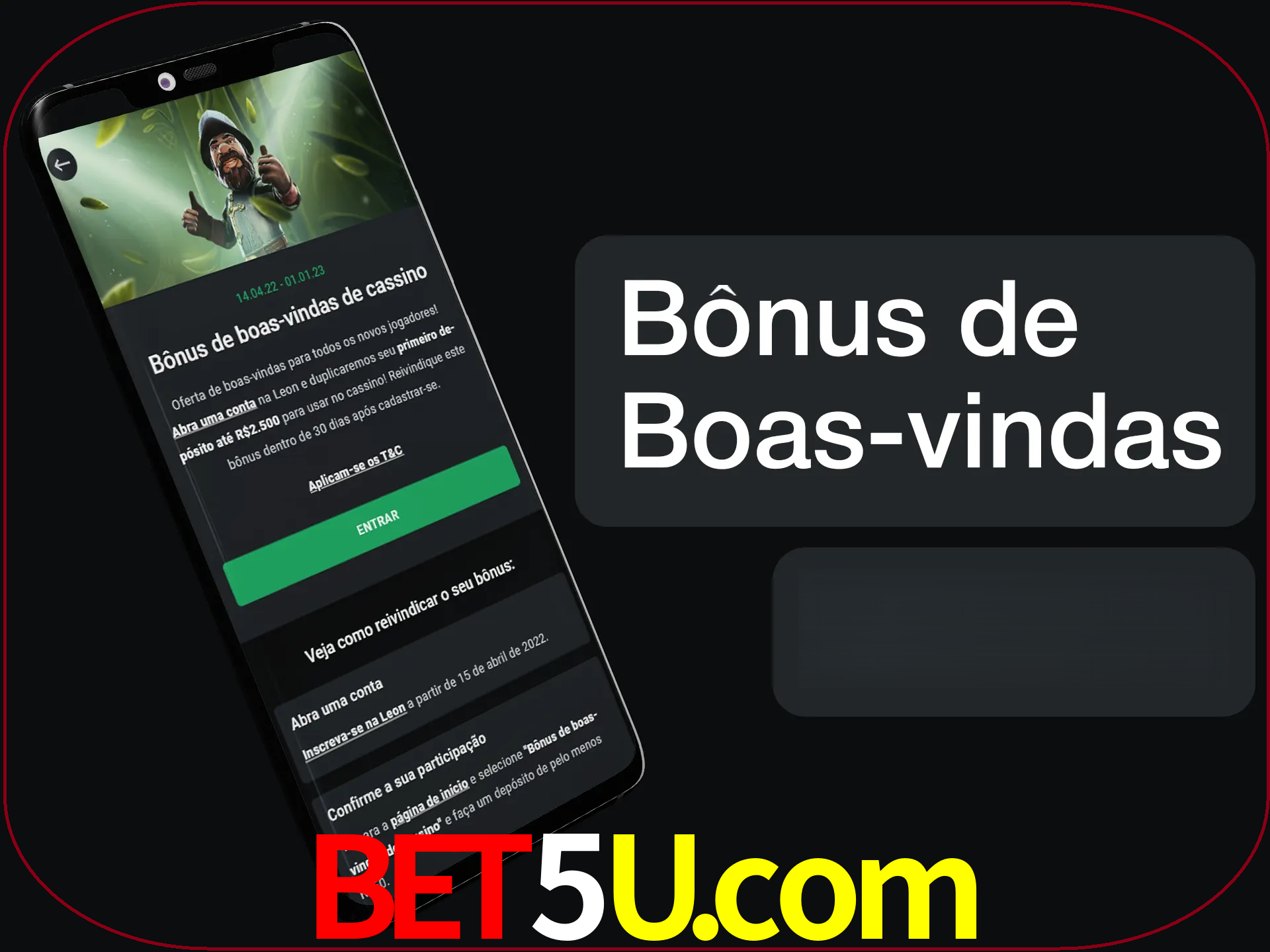 Não se esqueça de usar o bônus de boas-vindas.