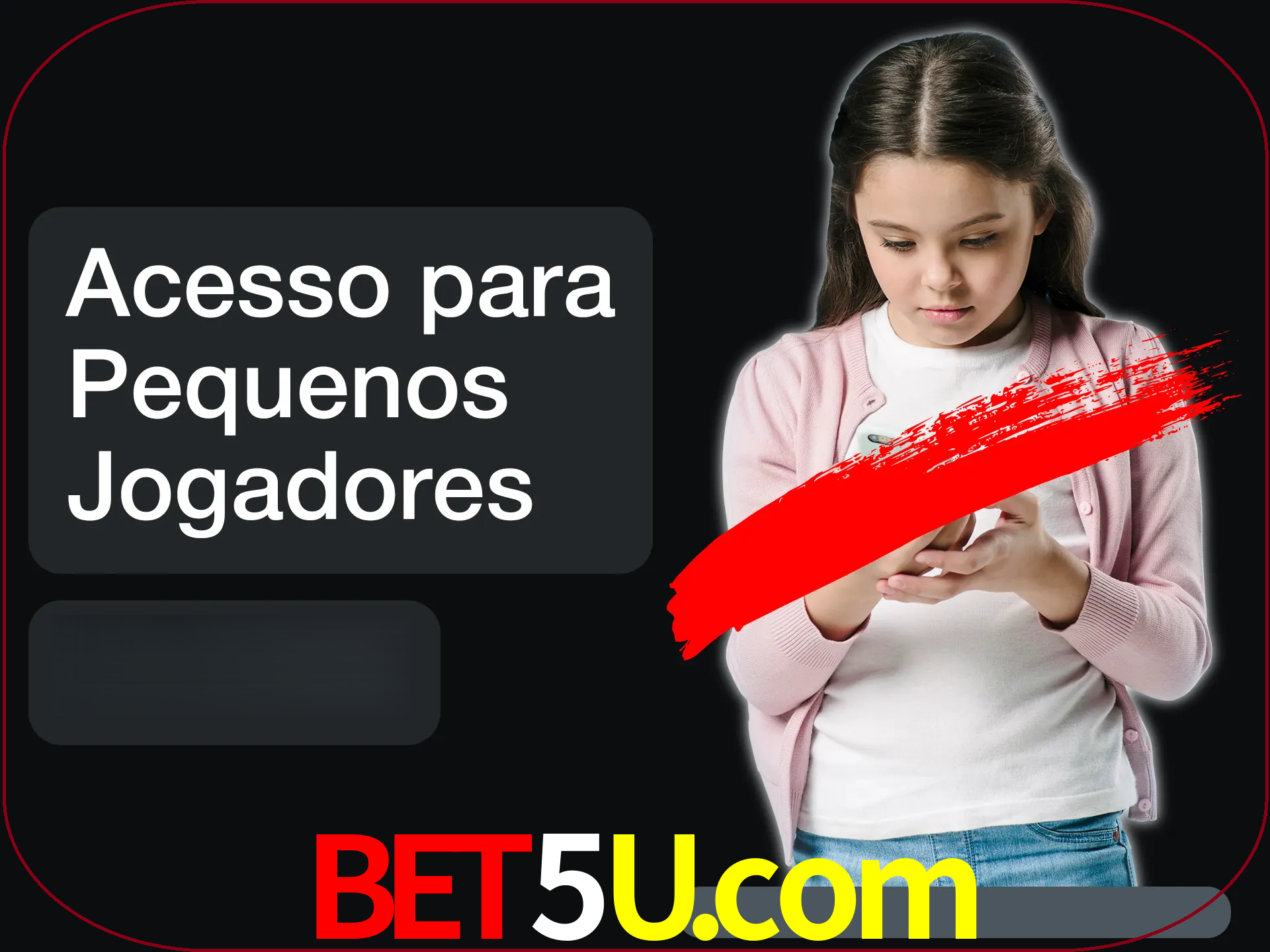 As crianças não podem jogar jogos de cassino.