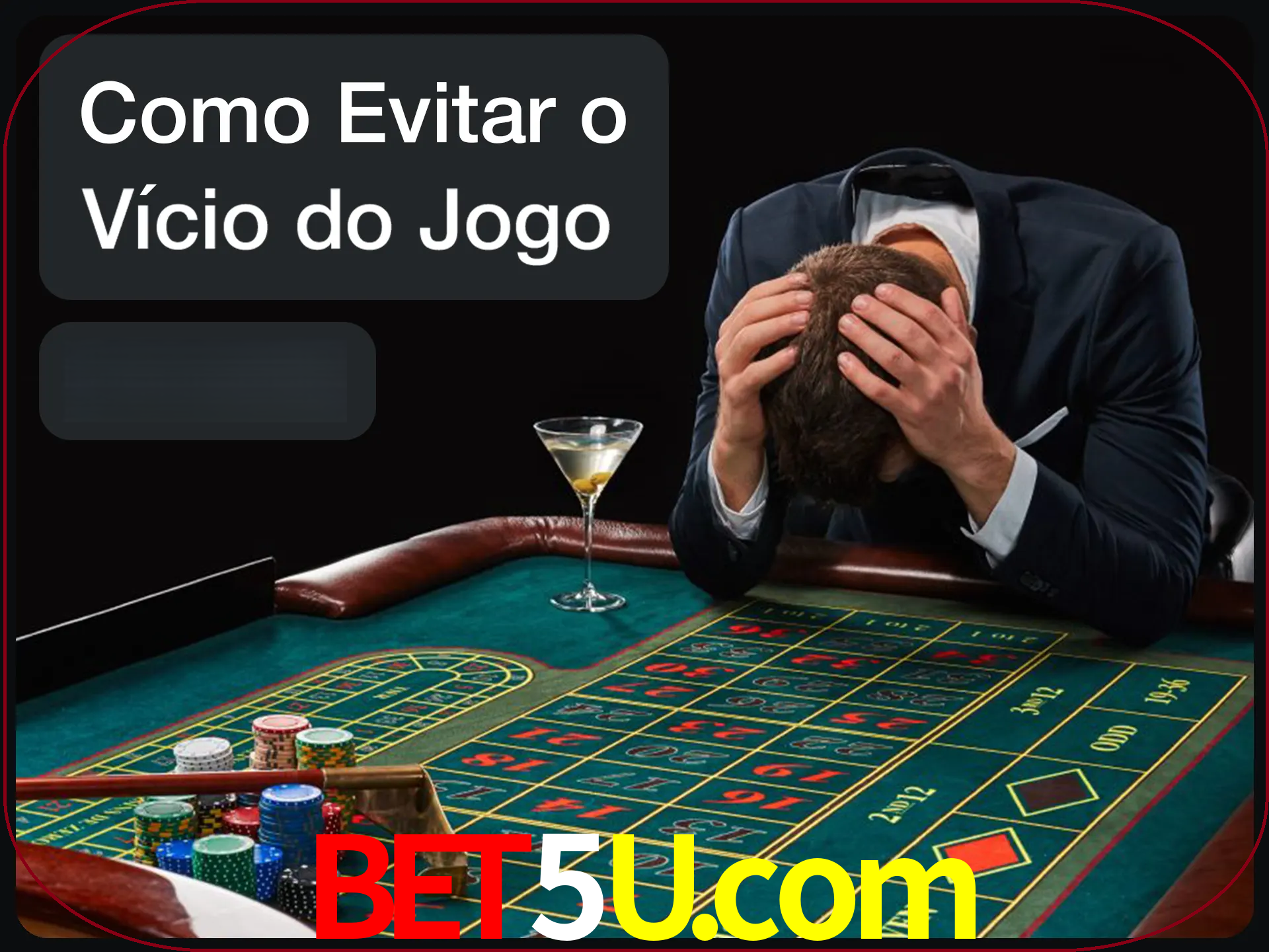 Você é responsável por cada uma de suas apostas.